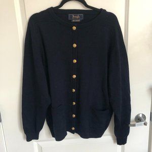 Pringle of Scotland Navy Blue Wool Sweater
